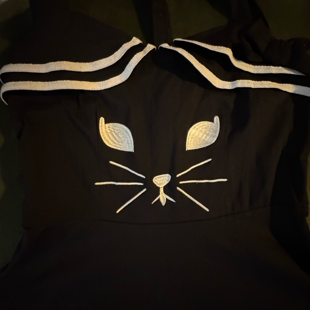Kitschy Cat Sailor Dress